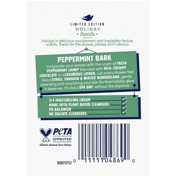 DOVE Ltd Ed Holiday Treats Beauty Bar Soap 2 Peppermint Bark + 2 Pumpkin Pie (4) - Picture 4 of 6